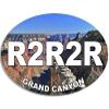 Magnet Oval R2R2R Rim to Rim Grand Canyon Magnetic Sticker (Trail Hike) view 1