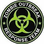 Magnet 1-4" Black Green Zombie Outbreak Response Unit Team Hunting Decal Magnetic Sticker