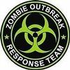 Magnet 1-4" Black Green Zombie Outbreak Response Unit Team Hunting Decal Magnetic Sticker view 1