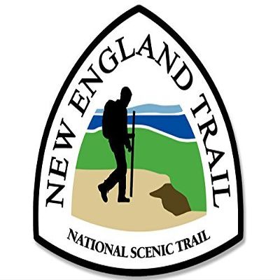 Magnet New England Trail National Scenic Sign Shaped Magnetic Sticker (Hike Decal)
