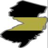 Magnet 4" New Jersey NJ State Thin Gold Line Dispatcher Dispatch 911 Decal Magnetic Sticker view 1
