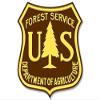 Magnet Brown & Yellow US Forest Service Shield Shaped Magnetic Sticker (Forestry Logo Decal) view 1