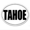Magnet BW Oval Tahoe Magnetic Sticker (Decal California ski Fish) view 1