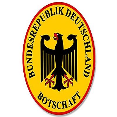Magnet Oval German Foreign Missions Coat of Arms Magnetic Sticker (Logo Seal Deutschland)