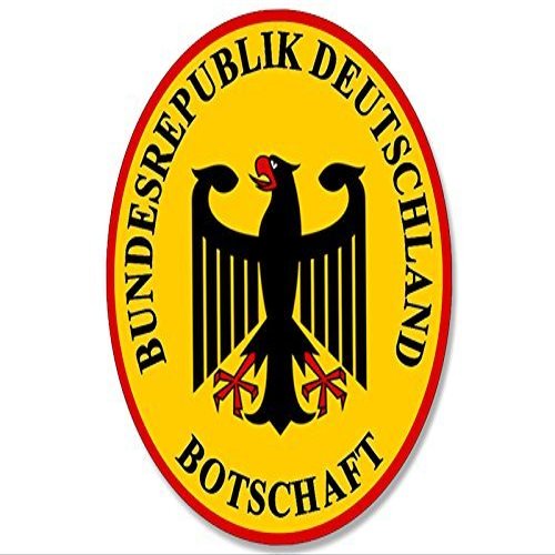 Magnet Oval German Foreign Missions Coat of Arms Magnetic Sticker (Logo Seal Deutschland)