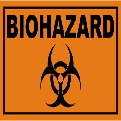 Magnet Biohazard Warning Decal Zombie Outbreak Skateboard Gloss Vinyl Magnetic Sticker VAR