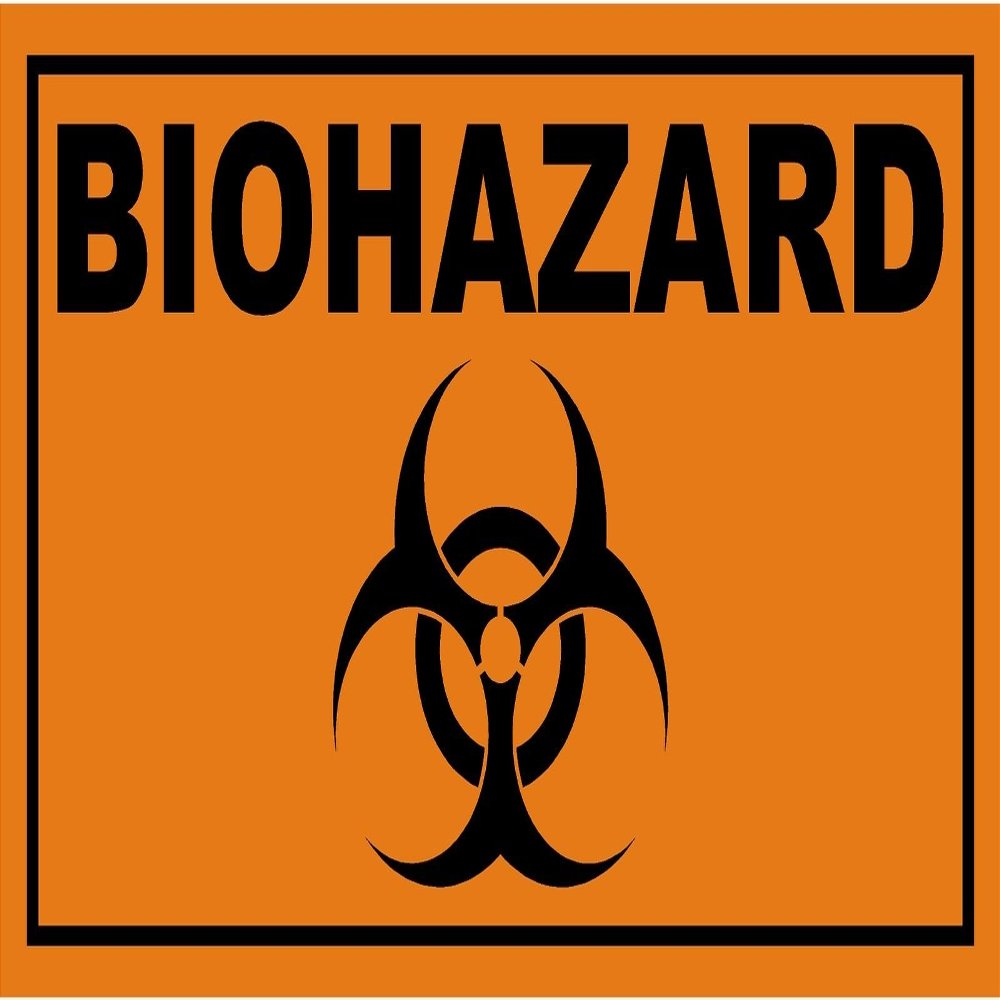 Magnet Biohazard Warning Decal Zombie Outbreak Skateboard Gloss Vinyl Magnetic Sticker VAR