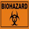 Magnet Biohazard Warning Decal Zombie Outbreak Skateboard Gloss Vinyl Magnetic Sticker VAR view 1