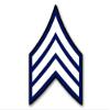 Magnet Police Rank Sergeant Chevron Shaped Magnetic Sticker view 1