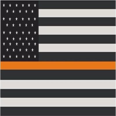 Magnet Thin Orange Line American Subdued Flag Decal Search Rescue SAR Vinyl Magnetic Sticker VAR