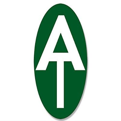 Magnet Vertical Oval at Symbol Magnetic Sticker (Appalachian Trail Hike)