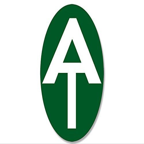 Magnet Vertical Oval at Symbol Magnetic Sticker (Appalachian Trail Hike)