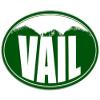 Magnet Oval Vail Colorado Mountain BG Magnetic Sticker (Snow ski Resort) view 1