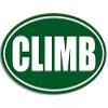 Magnet Green Oval Climb Magnetic Sticker (Rock Climbing Climber) view 1