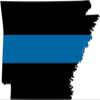 Magnet 5" AR Arkansas State Thin Blue Line Police Sheriff SWAT Magnetic Sticker Law Enforcement view 1