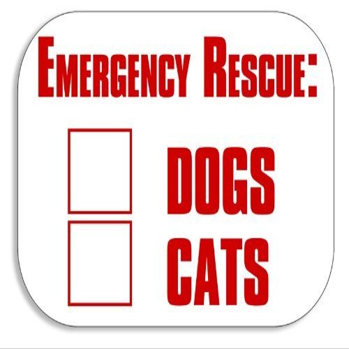 Magnet Emergency Rescue Dogs Cats Magnetic Sticker (fire Safety Window Decal)