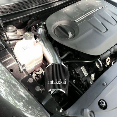 INTAKEKAI Performance Air Intake (Compatible with 2014 2015 JEEP CHEROKEE 3.2L / 2015 2016 CHRYSLER 200 3.6L V6 MODELS) (BLACK)