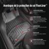 WeatherTech Custom Fit FloorLiners for Mercedes AMG SL 63, SL 65 AMG, SL 63 AMG - 1st Row (474901), Cocoa view 3