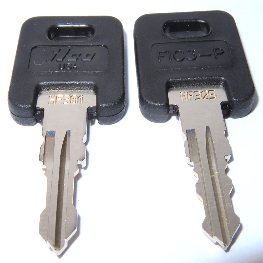 ILCO RV Motorhome Trailer Keys Cut to Lock - HF301 to HF325 Working Keys for Travel Trailer, Motor Home, Toy Hauler