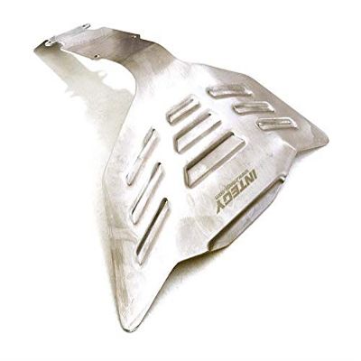 Stainless Steel (Raw) Rear Skid Plate for Traxxas 1/10 E-Revo (-2017) & Summit