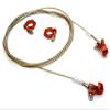 Integy Realistic Steel Tow Cable & Tow Hooks w/Bow Shackle for 1/10 Off-Road Crawler view 1