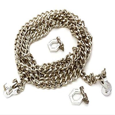 Integy Realistic 1/10 Size Drag Chain & Tow Hooks w/Bow Shackle for Off-Road Crawler