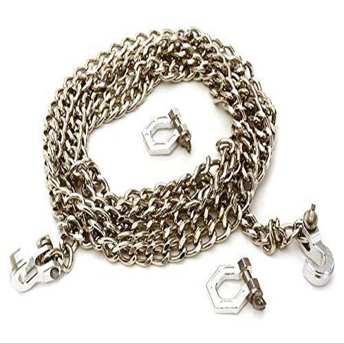 Integy Realistic 1/10 Size Drag Chain & Tow Hooks w/Bow Shackle for Off-Road Crawler