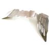 Silver Stainless Steel (Raw) Rear Skid Plate for Traxxas 1/10 Scale E-Maxx view 1
