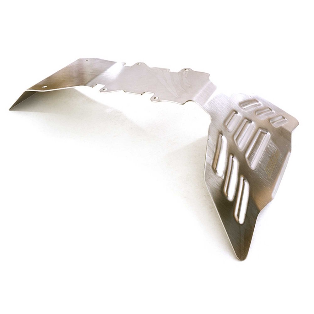 Stainless Steel (Raw) Front Skid Plate for Traxxas 1/10 E-Maxx