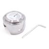 uxcell 7/8" 1" Motorcycle Handlebar Temp Thermometer Gauge Dial Clock Watch Silver Tone view 1