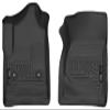 Husky Liners X-act Contour Floor Mats | Fits 2014-2018 Chevrolet Silverado & GMC Sierra 1500; 2015-2019 Silverado/Sierra 2500/3500 Regular CAB ONLY | Front Row, 2-pc Black - 52741 view 1