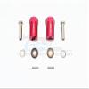Axial SCX10 & SCX10 II Upgrade Parts Aluminum Hex Adapter 21mm Thick - 1Pr Set Red view 1
