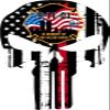 Evan Decals Magnet Thin Red Line Firefighter - Fallen Heroes 9/11 Decal Vinyl Magnetic Sticker 4" view 1
