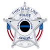 Evan Decals Magnet Police/Swat Decal Vinyl Magnetic StickerThin Blue Line- Window Decal Vinyl Magnetic Sticker 4" view 1
