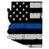 Evan Decals Magnet Thin Blue Line- State of Arizona Window Decal Vinyl Magnetic Sticker 4" view 1