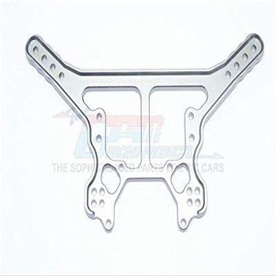 Aluminum Rear Damper Plate For Arrma 1:8 KRATON 6S / OUTCAST 6S / NOTORIOUS 6S / TALION 6S / KRATON 6S V5 / NOTORIOUS 6S V5 / 1:7 FIRETEAM 6S Upgrades - 1Pc Set Gray Silver