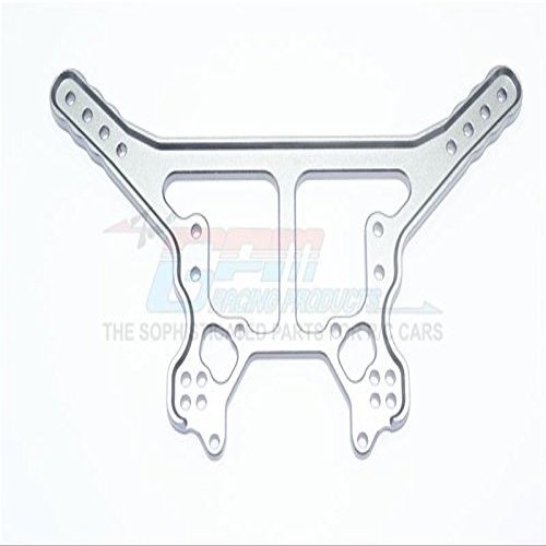 Aluminum Rear Damper Plate For Arrma 1:8 KRATON 6S / OUTCAST 6S / NOTORIOUS 6S / TALION 6S / KRATON 6S V5 / NOTORIOUS 6S V5 / 1:7 FIRETEAM 6S Upgrades - 1Pc Set Gray Silver