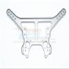 Aluminum Rear Damper Plate For Arrma 1:8 KRATON 6S / OUTCAST 6S / NOTORIOUS 6S / TALION 6S / KRATON 6S V5 / NOTORIOUS 6S V5 / 1:7 FIRETEAM 6S Upgrades - 1Pc Set Gray Silver view 1