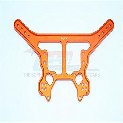 Aluminum Rear Damper Plate For Arrma 1:8 KRATON 6S / OUTCAST 6S / NOTORIOUS 6S / TALION 6S / KRATON 6S V5 / NOTORIOUS 6S V5 / 1:7 FIRETEAM 6S Upgrades - 1Pc Set Orange