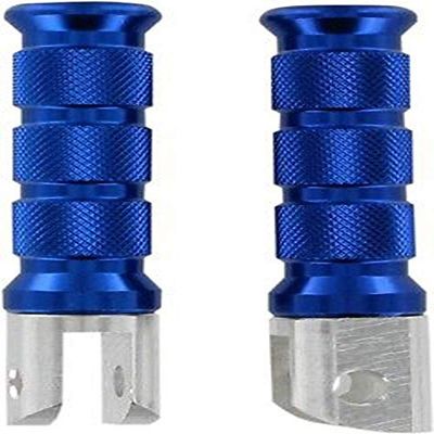 Blue Slashed Rear Foot Pegs for Kawasaki ZX9R 1994-2002