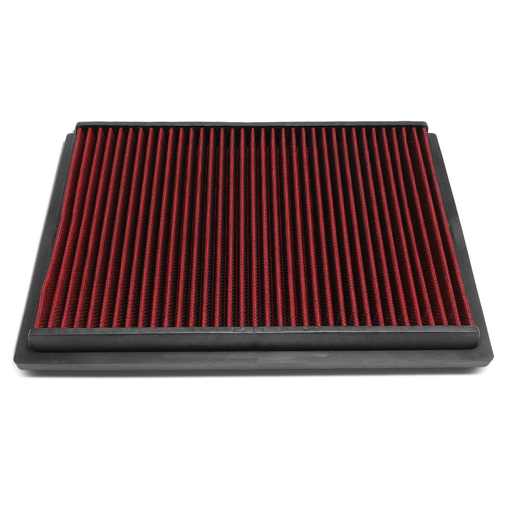 DNA Motoring AFPN-131-RD Clean Air Washable Drop In Panel Air Filter Enhance Engine Performance Power & Acceleration Improve [Compatible with 10-16 GX460 4.6L V8 / 10-17 4Runner 4.0L]