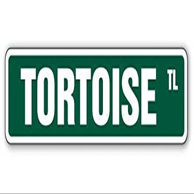 1080 Graphics Tortoise Street Sign Sticker Decal Turtle Turtles Lover Collector Fun Animal Reptile Shell Sea Sticker 2"x8.2"