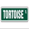 1080 Graphics Tortoise Street Sign Sticker Decal Turtle Turtles Lover Collector Fun Animal Reptile Shell Sea Sticker 2"x8.2" view 1
