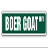 1080 Graphics Boer Goat Street Sign Sticker Decal Goats Farm Farmer Signs Gift Animal Herd Meat Milk Sticker 2"x8.2" view 1