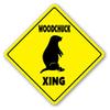 1080 Graphics Woodchuck Crossing Sign Novelty Gift Animals Wood Chuck Wild Groundhog Lover Sticker 8"x8" view 1