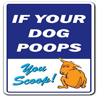 1080 Graphics Dog Poops-You Scoop Sign Dog Pet No Clean Up Pick Pick-Up After Dog Poop Crap Sticker 8"x5"