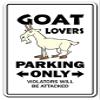 1080 Graphics Goat Lovers Parking Sign Gag Novelty Gift Funny Billy Farm Dairy Farmer 4H Sticker 8"x5" view 1