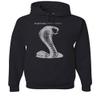 Tee Hunt Ford Mustang Shelby Cobra 50 Years Hoodie Anniversary Jet Hooded Sweatshirt Black Large view 1