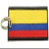 Luso Aviation Colombia Flag Key Chain, 100% Embroidered view 2