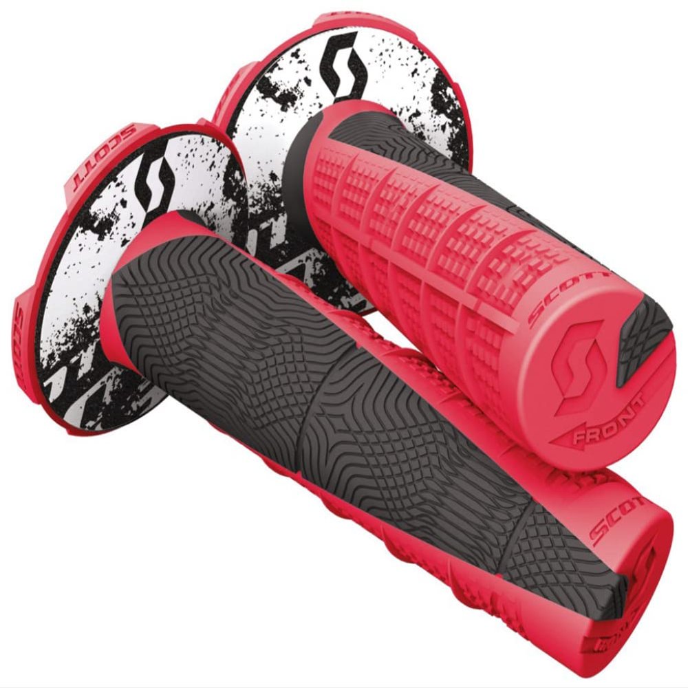 Scott Deuce 2 Off-Road Motorcycle Hand Grips - Pink/Black/One Size